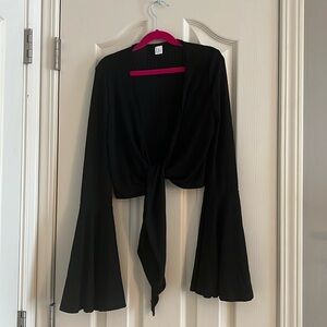 Bell sleeve crop top